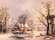 George Henry Durrie, Winter in the Country, The Old Grist Mill